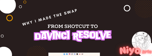 Why I Made the swap from Shotcut to Da Vinci Resolve 19 - Niyo's Art Shop