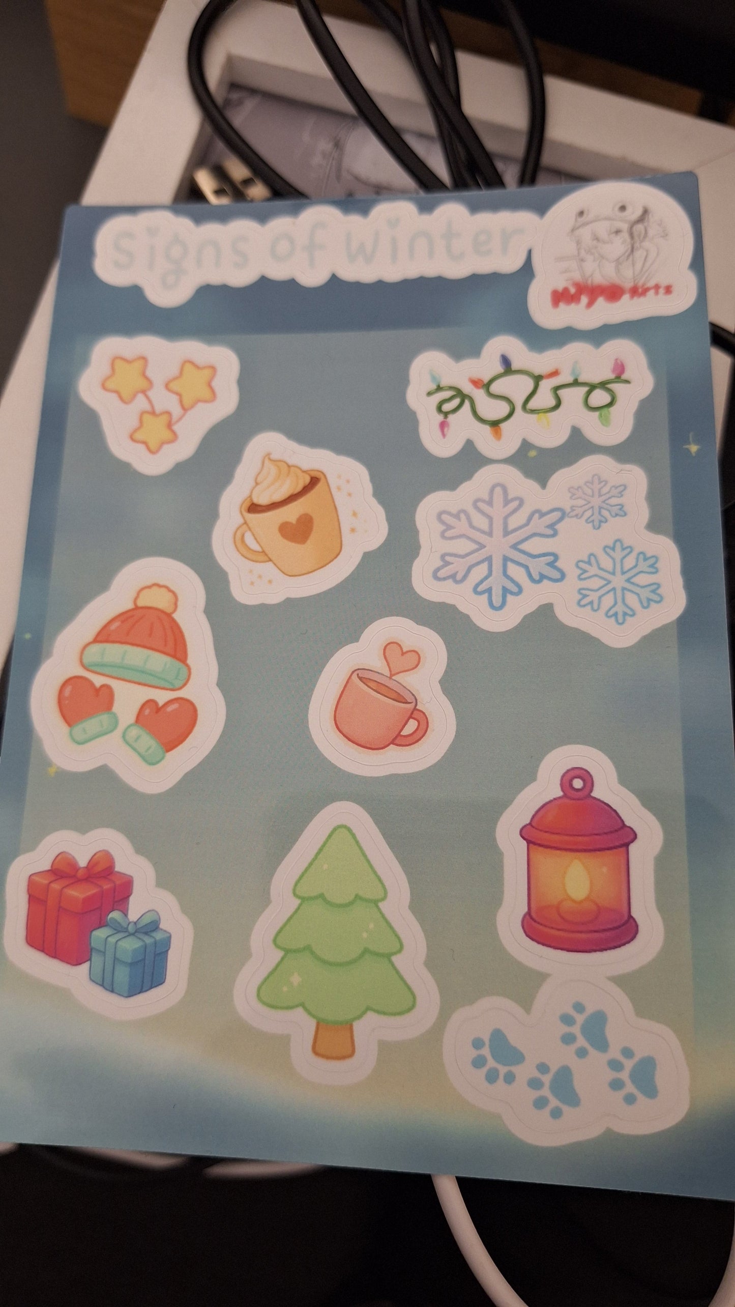 November Art Club 2025 - Sticker Sheet - Niyo's Art Shop