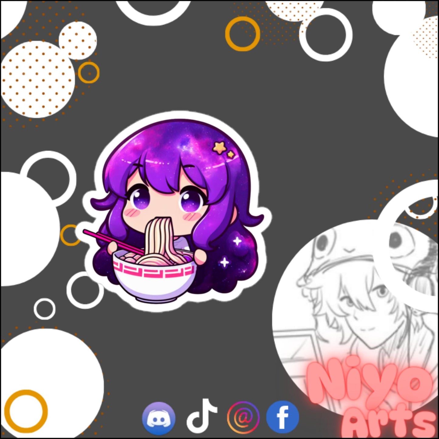 Ramen Time Sticker by Starrybean x Niyo Arts - Niyo's Art Shop