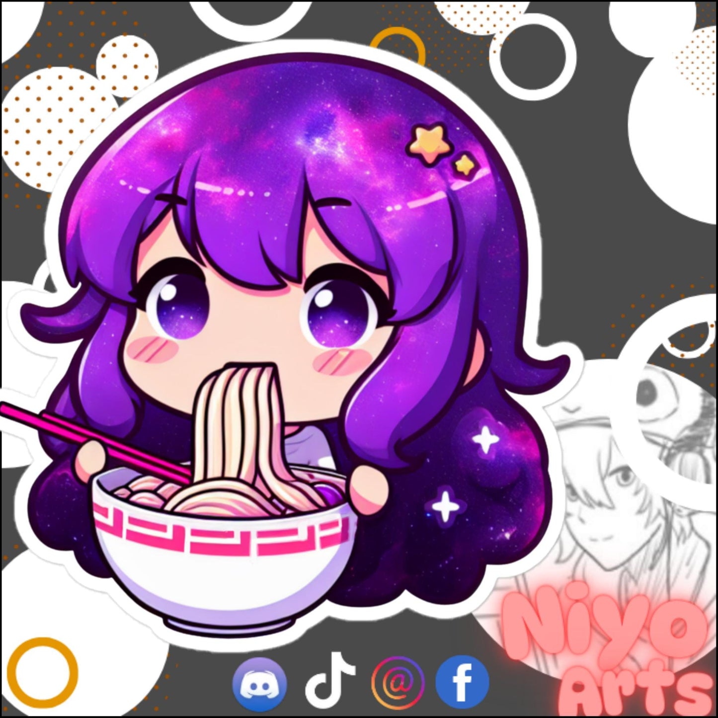 Ramen Time Sticker by Starrybean x Niyo Arts - Niyo's Art Shop