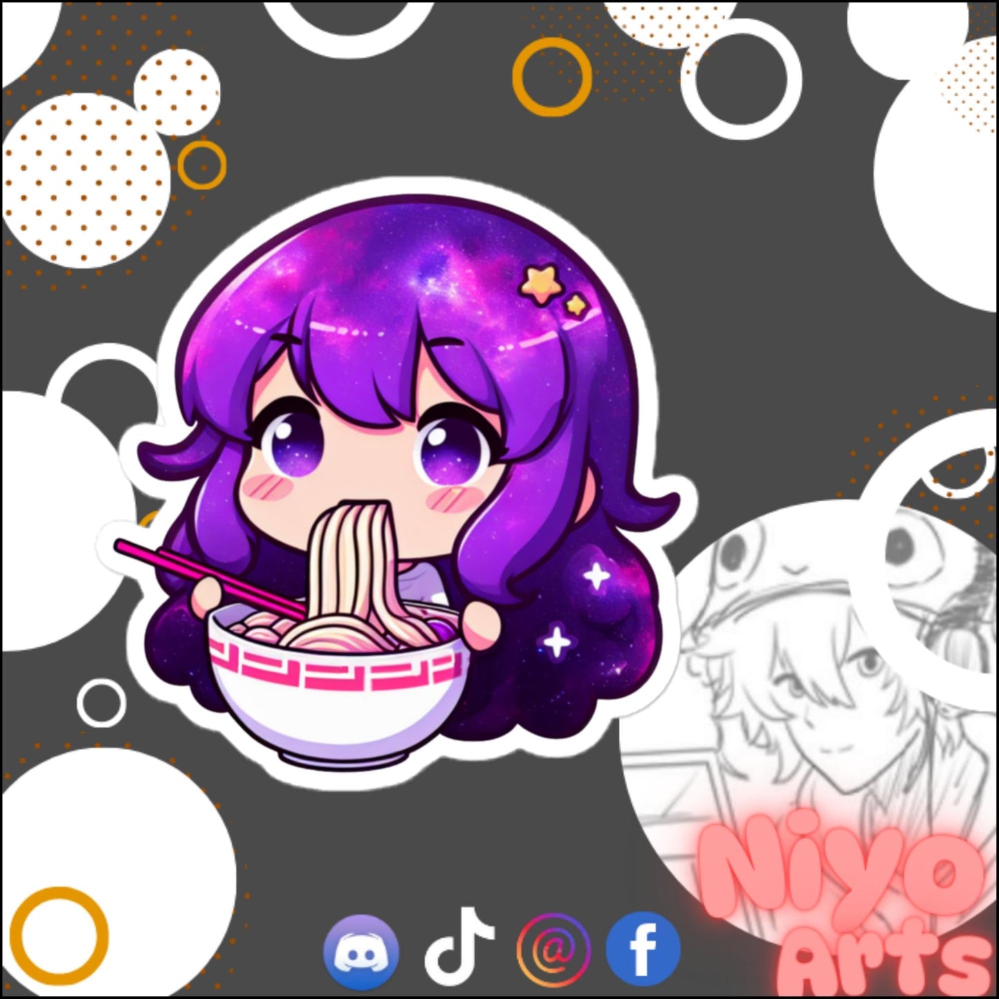 Ramen Time Sticker by Starrybean x Niyo Arts - Niyo's Art Shop