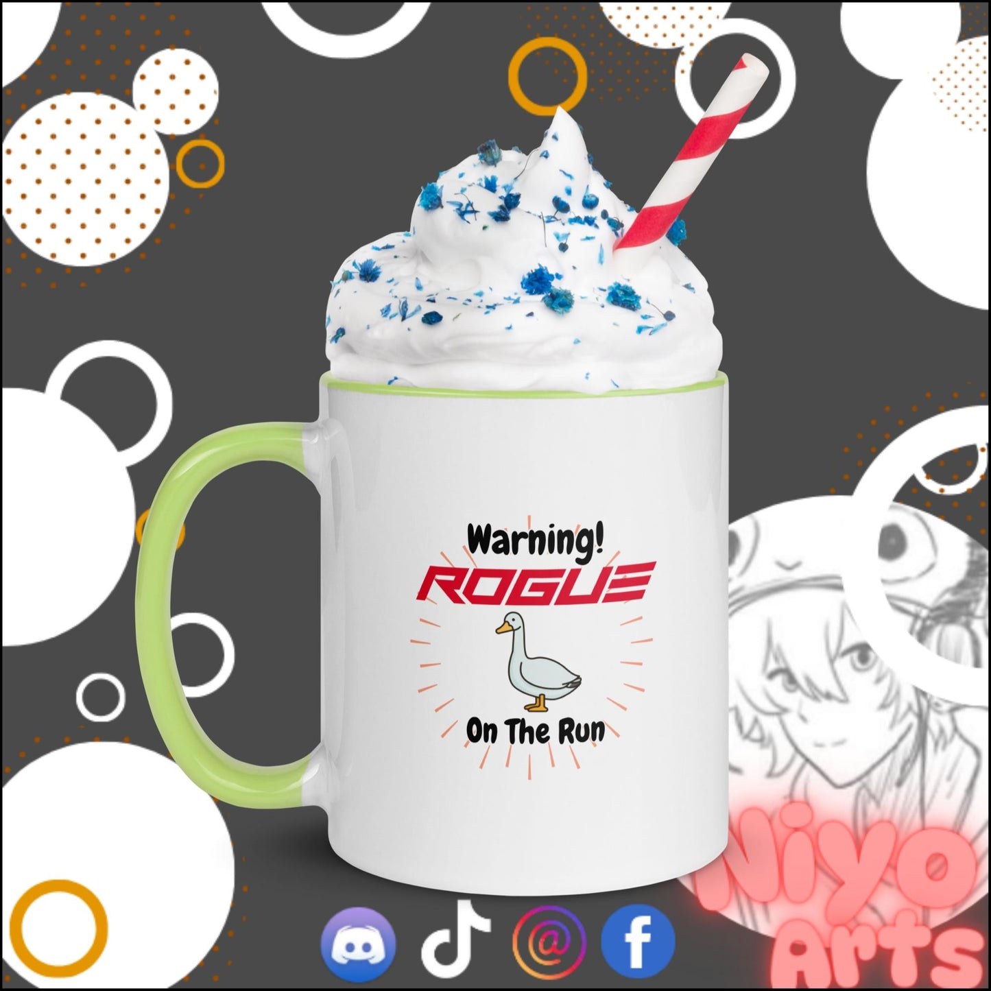 "Rogue Goos on The Run" - Novelty Mug - Niyo's Art Shop