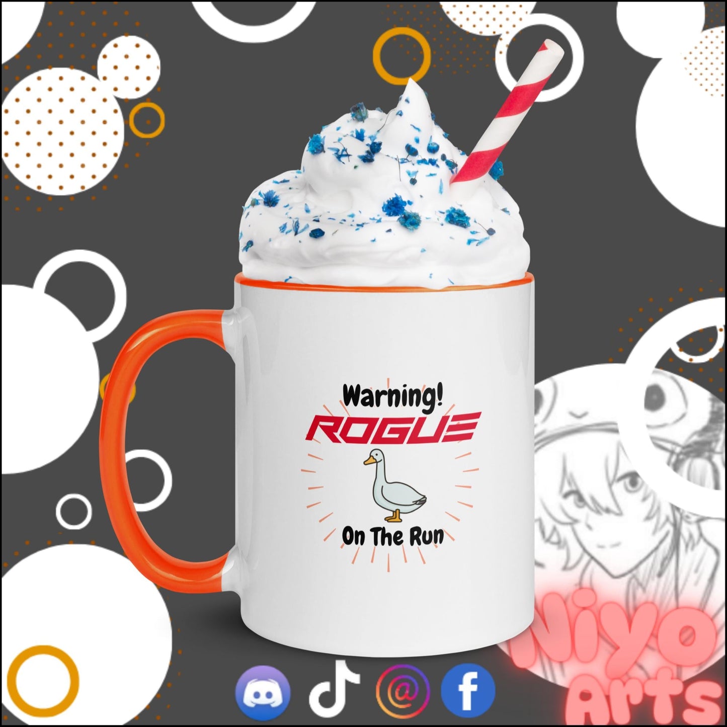 "Rogue Goos on The Run" - Novelty Mug - Niyo's Art Shop