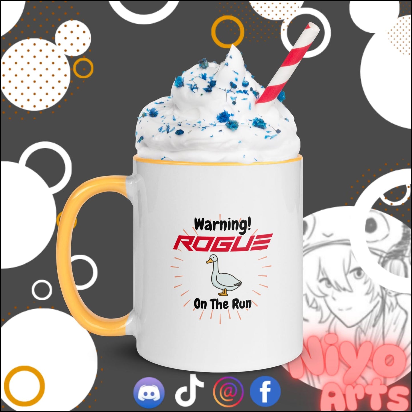 "Rogue Goos on The Run" - Novelty Mug - Niyo's Art Shop
