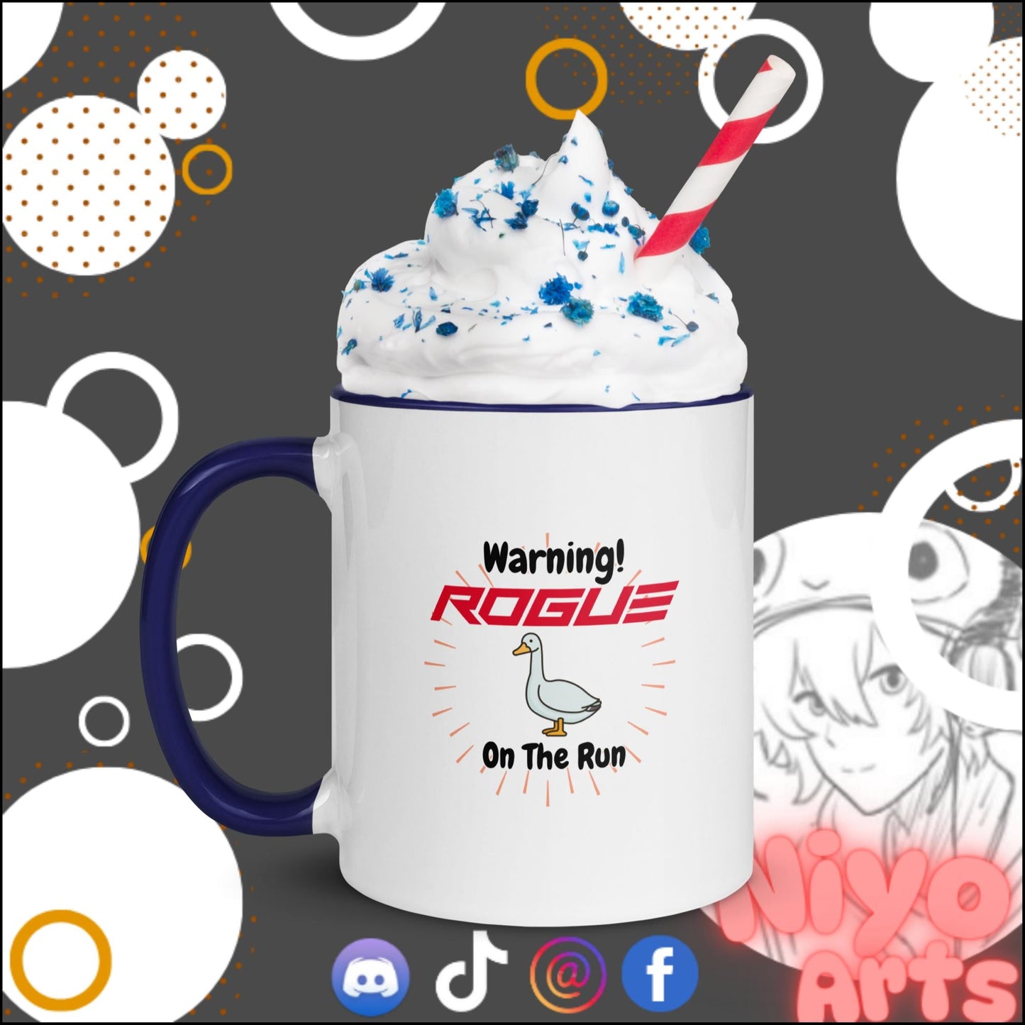 "Rogue Goos on The Run" - Novelty Mug - Niyo's Art Shop