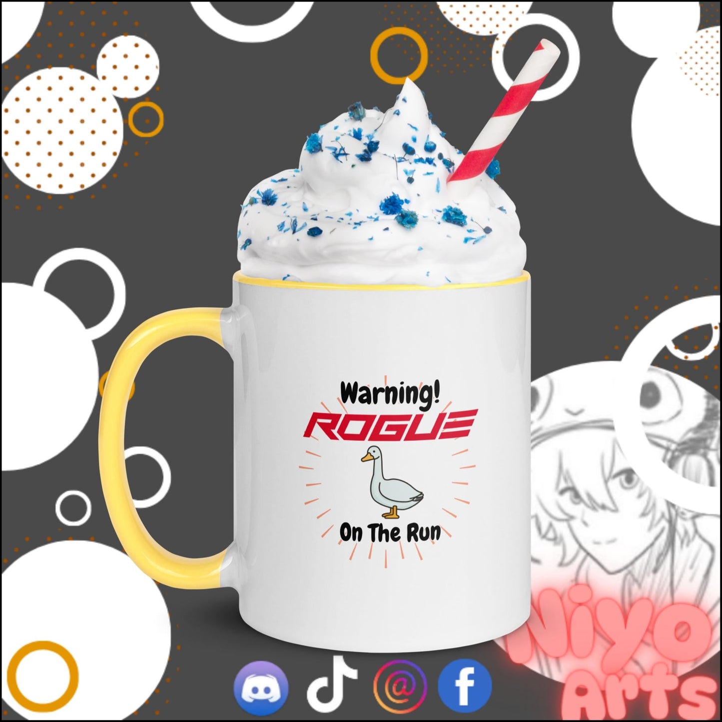 "Rogue Goos on The Run" - Novelty Mug - Niyo's Art Shop
