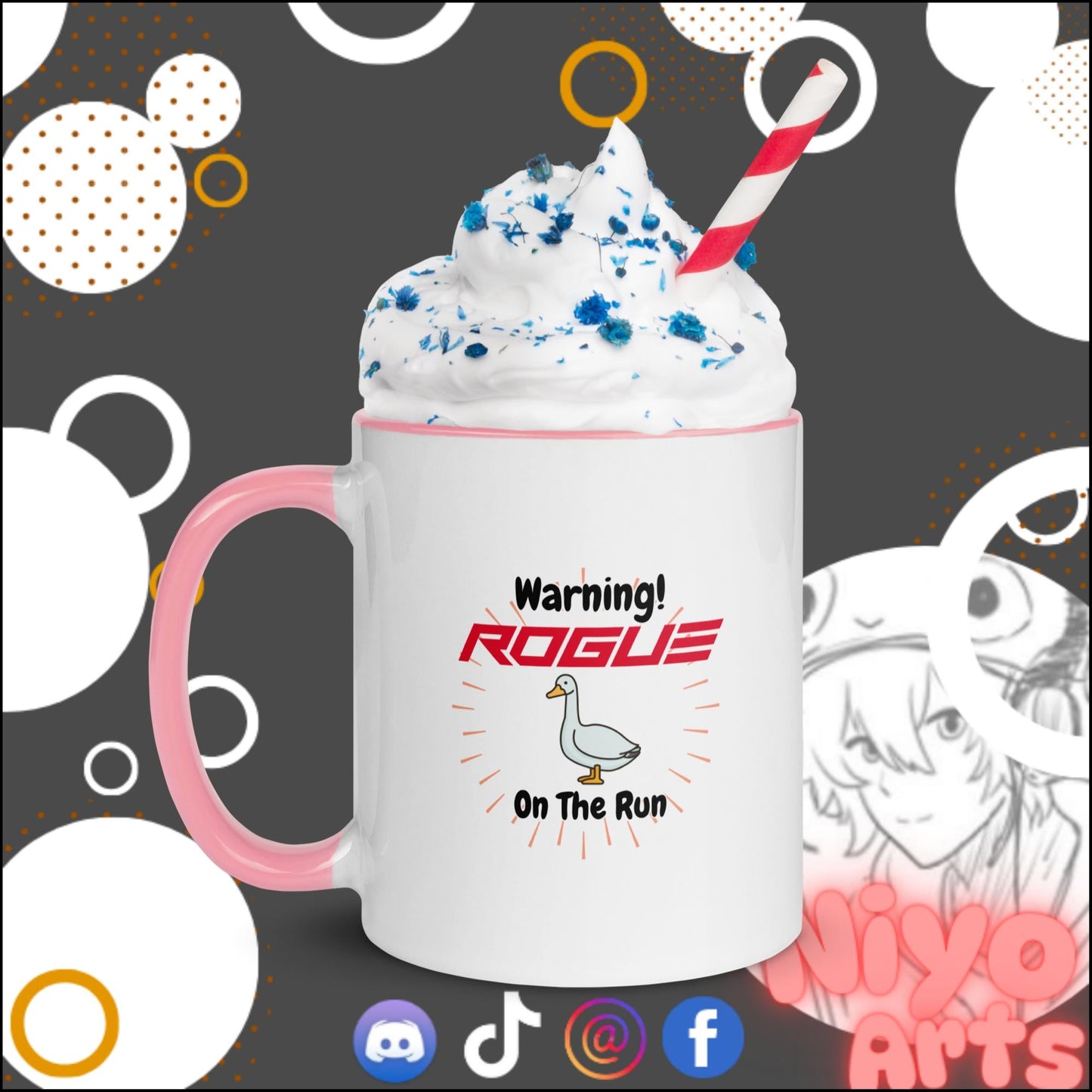 "Rogue Goos on The Run" - Novelty Mug - Niyo's Art Shop