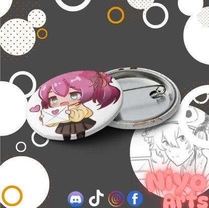 Anime Art Club Pin set (of 5) - Niyo Arts - Niyo's Art Shop