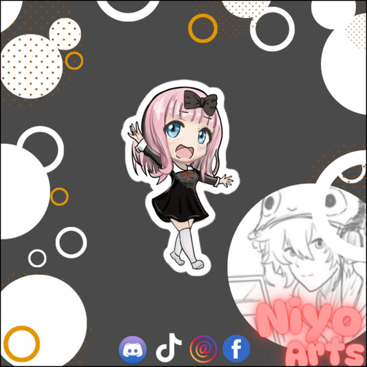 Chika Waving (Love is War) Love is War Sticker - Niyo Arts - Niyo's Art Shop