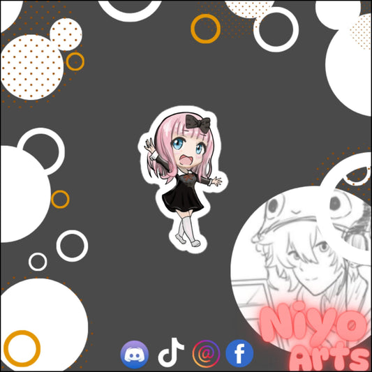 Chika Waving (Love is War) Love is War Sticker - Niyo Arts - Niyo's Art Shop