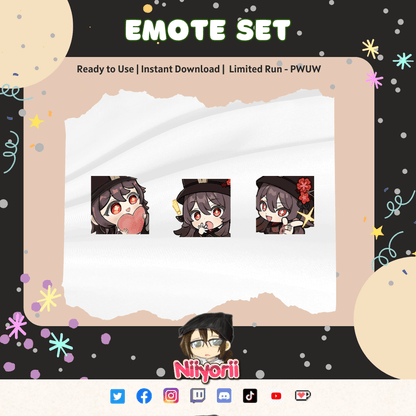 Hutao - Triple Pack (Genshin Impact) - Niyo's Art Shop