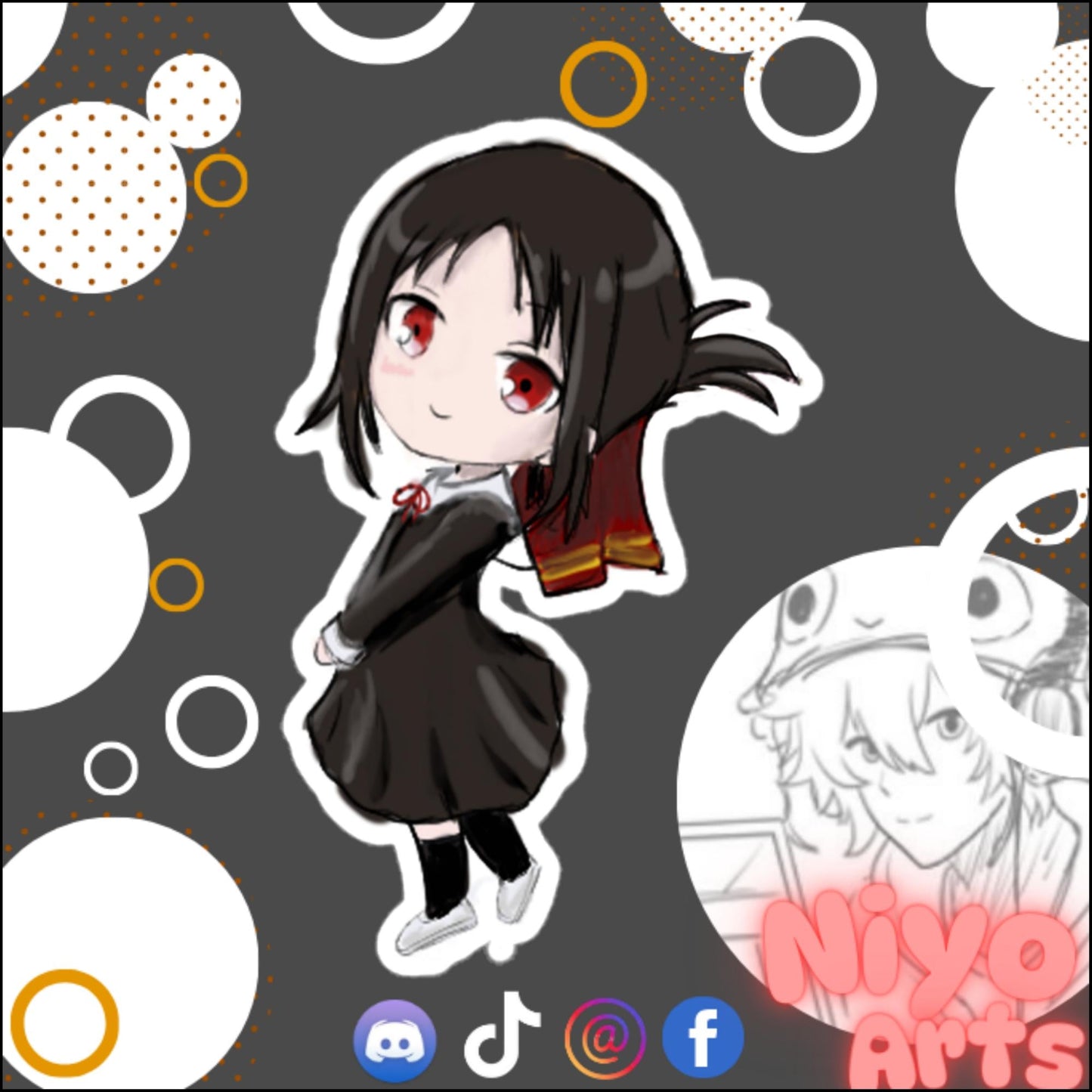 Kaguya - sama Love is War Sticker - Niyo Arts - Niyo's Art Shop