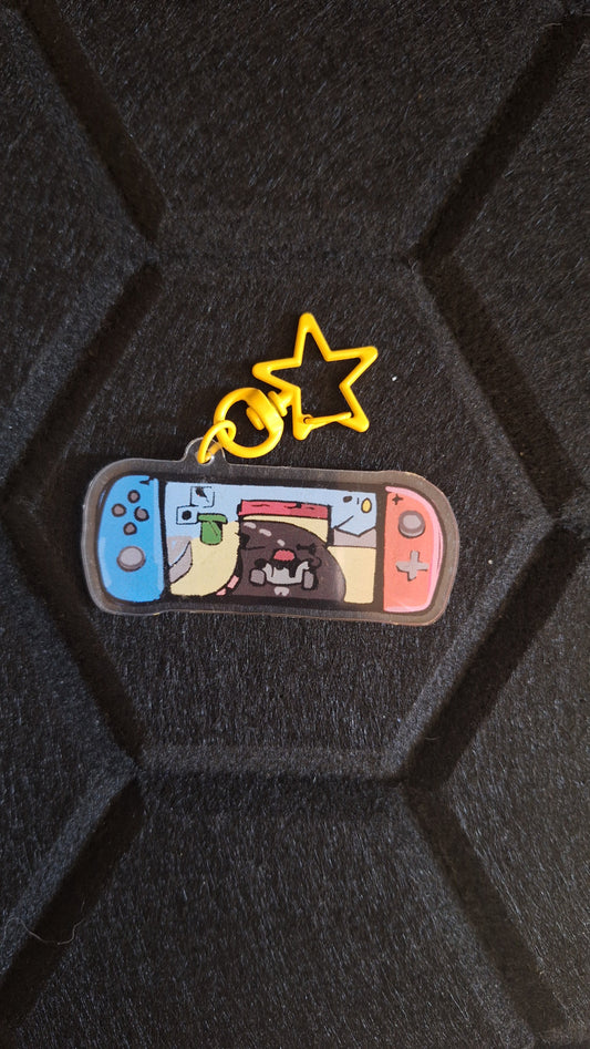 Keychain Bundle : Holographic Gaming Frog - Niyo's Art Shop