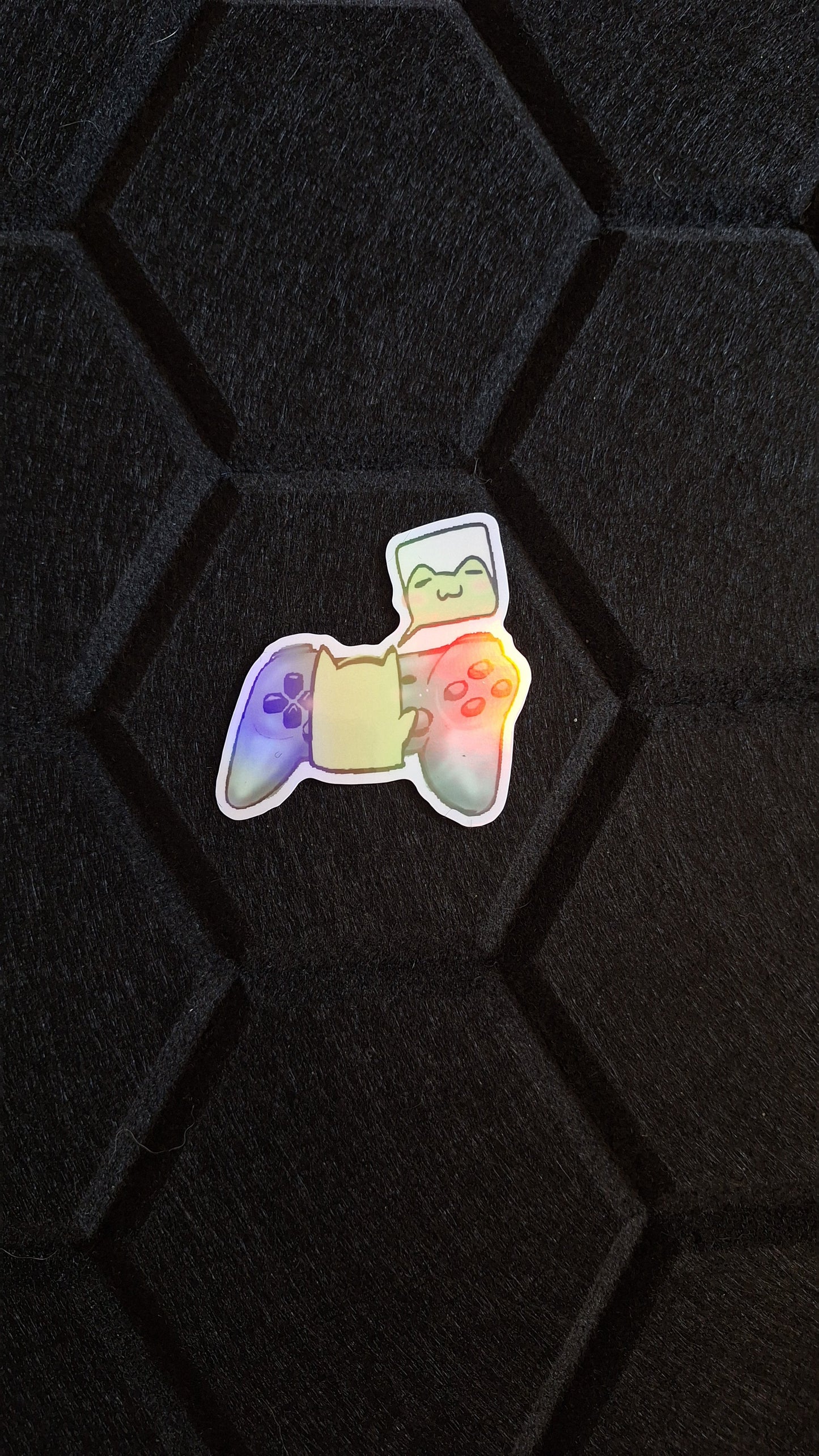 Keychain Bundle : Holographic Gaming Frog - Niyo's Art Shop