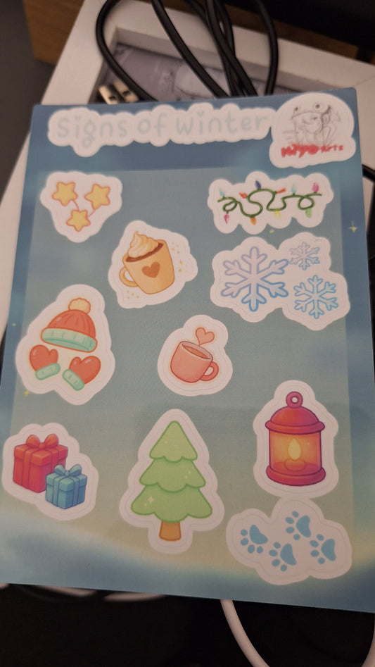 November Art Club 2025 - Sticker Sheet - Niyo's Art Shop