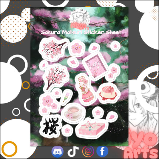Sakura Matsuri - Sticker sheet - Niyo's Art Shop