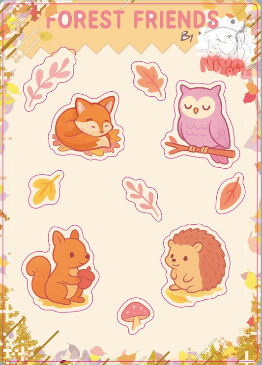 September Art Club 2025 - Sticker Sheet - Niyo's Art Shop